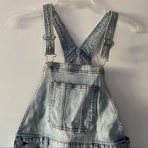 Denim overalls light wash, new without tag